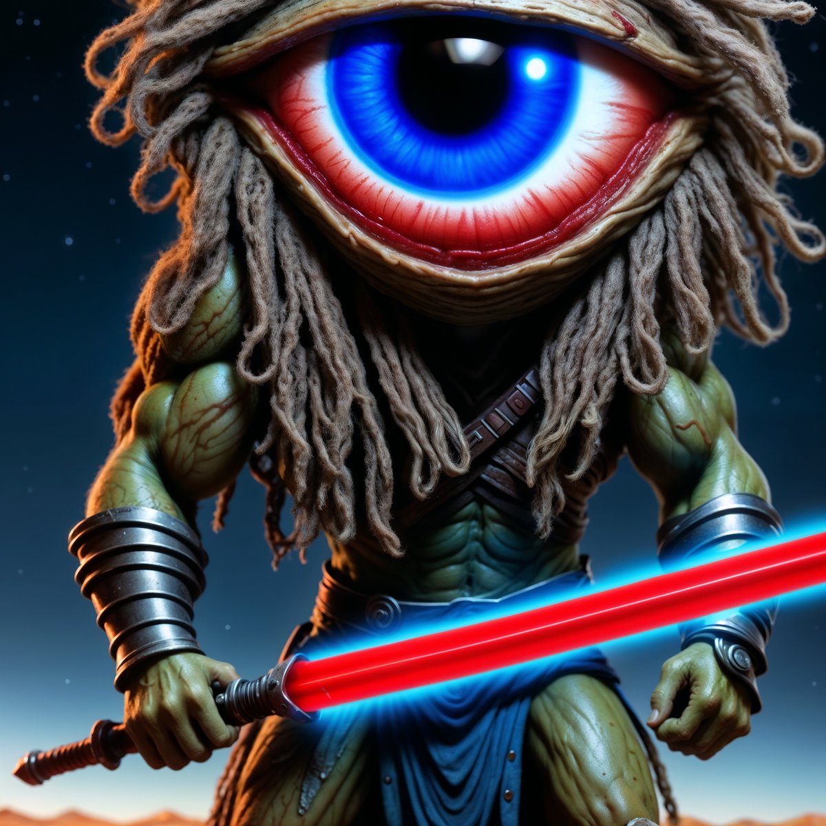 GM ☕️#happyfriday 😀

Jedi Cyclops 👁️character variations using inpainting 🖌️@alpacaml upscaled 🖼️@LeonardoAi_ 

#character #CharacterX #starwars #jedi #digitalart #scifi #SciFiFri #scifiart #cyclops #creaturedesign #Mythology #goodmorning #HappyFriyay #design #creativeart…