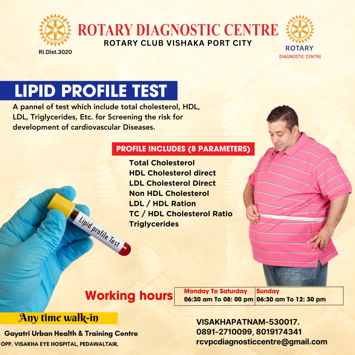 🔬 Take charge of your health with a comprehensive lipid profile test at Rotary Diagnostics! 💪

#HealthCheck #LipidProfileTest #RotaryDiagnostics #DiabeticCare #BloodSugar #Insulin #HealthyLiving #DiabetesAwareness #Type1 #Type2 #GlucoseControl #HealthyChoices #ManageDiabetes