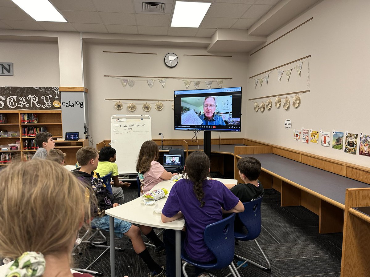 We celebrated students who took on the challenge of reading at least 10 books on this year’s <a href="/TBABooks/">TX Bluebonnet Award</a> list! They enjoyed treats, chatted with author/illustrator Matt Phelan (who wrote Leave It to Plum! on this year’s list), and went home with a book on next year’s list! 💙📚