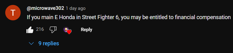 Comment from my sf6 patch video

rough lol