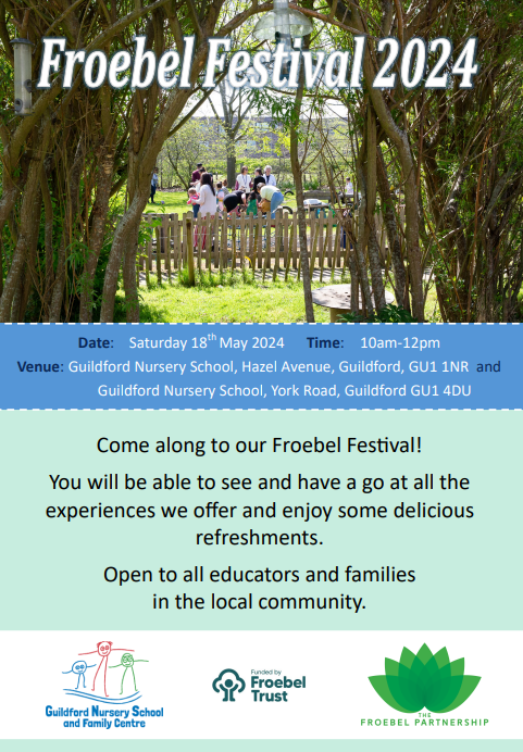 The conference is coming to an end, but if you are still eager for more – the Froebel Festival is only a few weeks away. All welcome! @GfdNurserySch #Froebel #earlyyears #earlyeducation