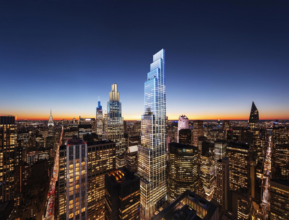 Foster + Partners have released CGIs of a new Park Avenue skyscraper Read more ➡️ buff.ly/4bmA4ql #NewYork #Skyscrapers #ElectricBuildings #ParkAvenue