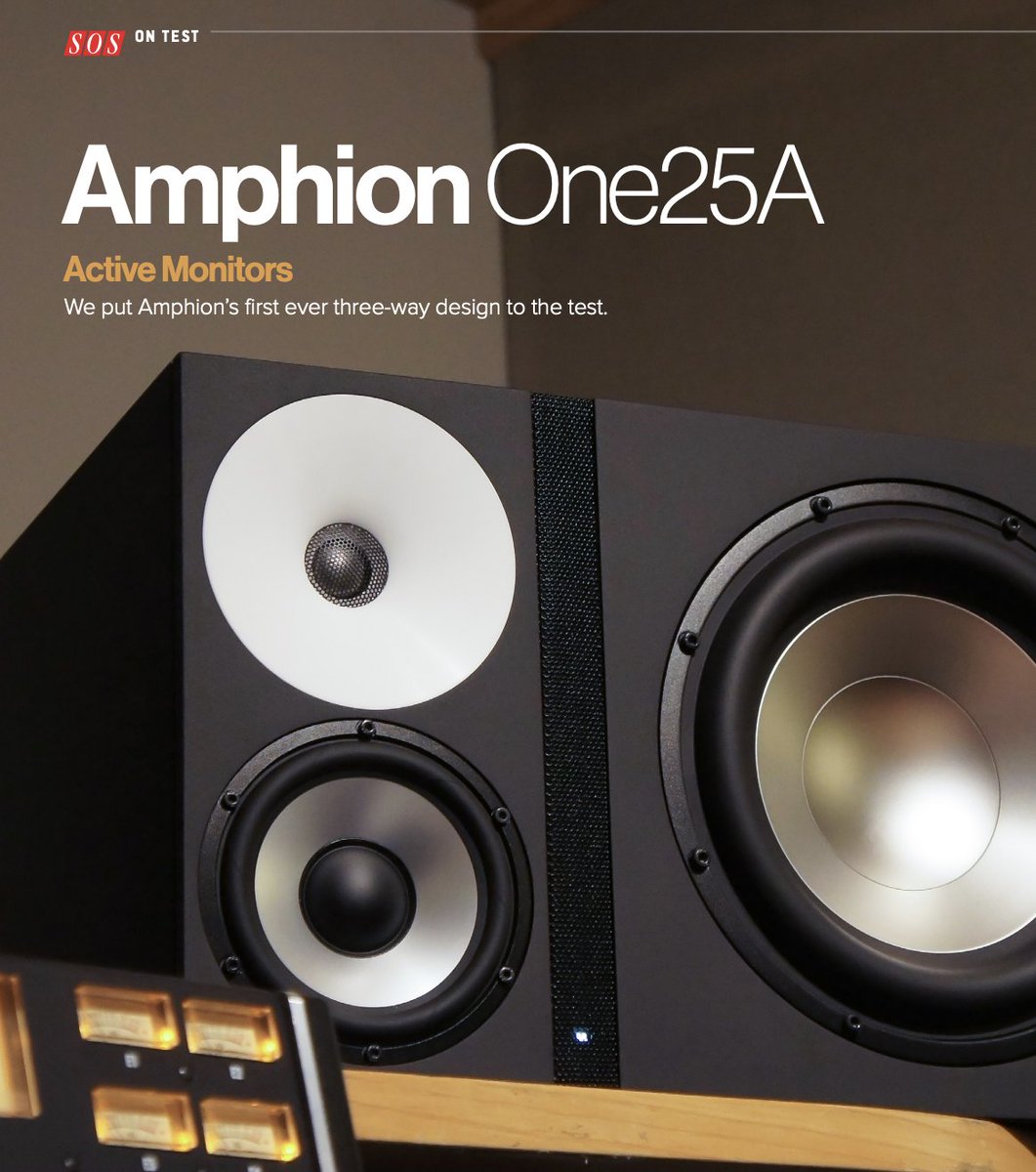 We recommend to read the highly informative and detailed review on Amphion’s 3-way full range, DSP-free studio monitor. Reviewer Phil Ward from @soundonsoundmag summarizes his findings as follows: 'It ranks among the very best.' Full review: amphion.fi/newsroom/media…