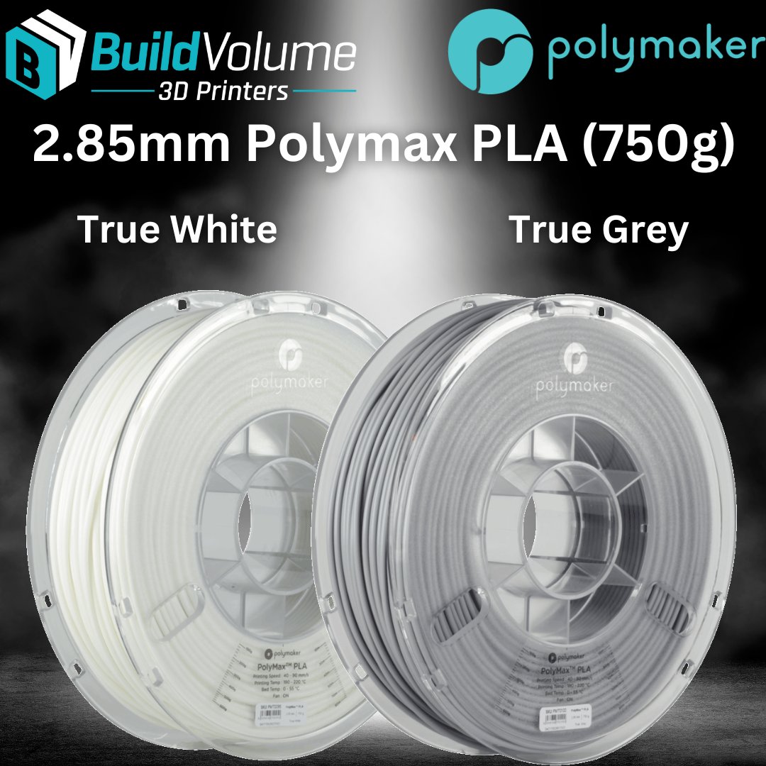 PolyMaker PolyMax PLA filament! BuildVolume has 2.85mm PolyMax PLA(750g) in stock, the perfect filament for strength, reliability, and stunning prints.⚡️
Get yours now!
buildvolume.co.za/product-page/2…

#AdditiveManufacturing #hobbyist #professionals #Buildvolume