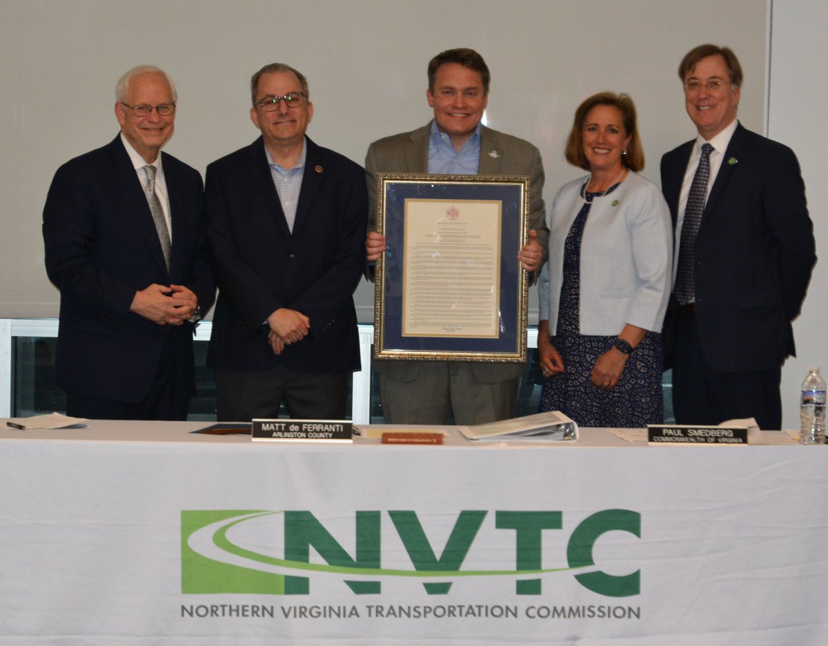 Our deepest gratitude to @AdamEbbin and @KrizekForVA for honoring NVTC with a resolution from the General Assembly recognizing our 60th anniversary during last night's meeting of the Commission.