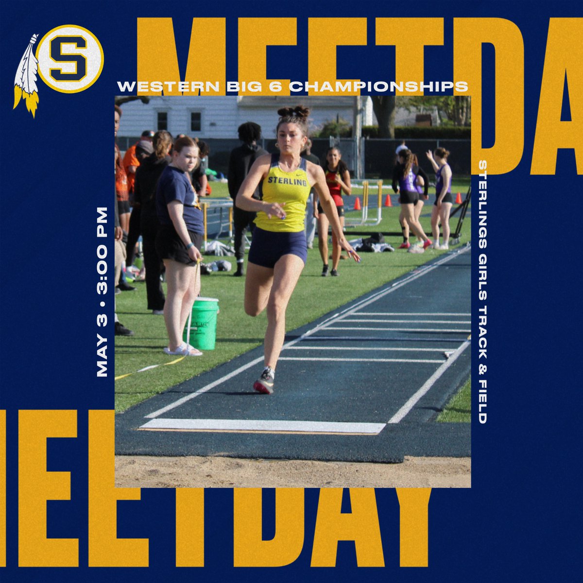 It's post-season time for Girls Track and Field. Good luck at the conference meet today, ladies! #GOldenWARRIORS 💪💫