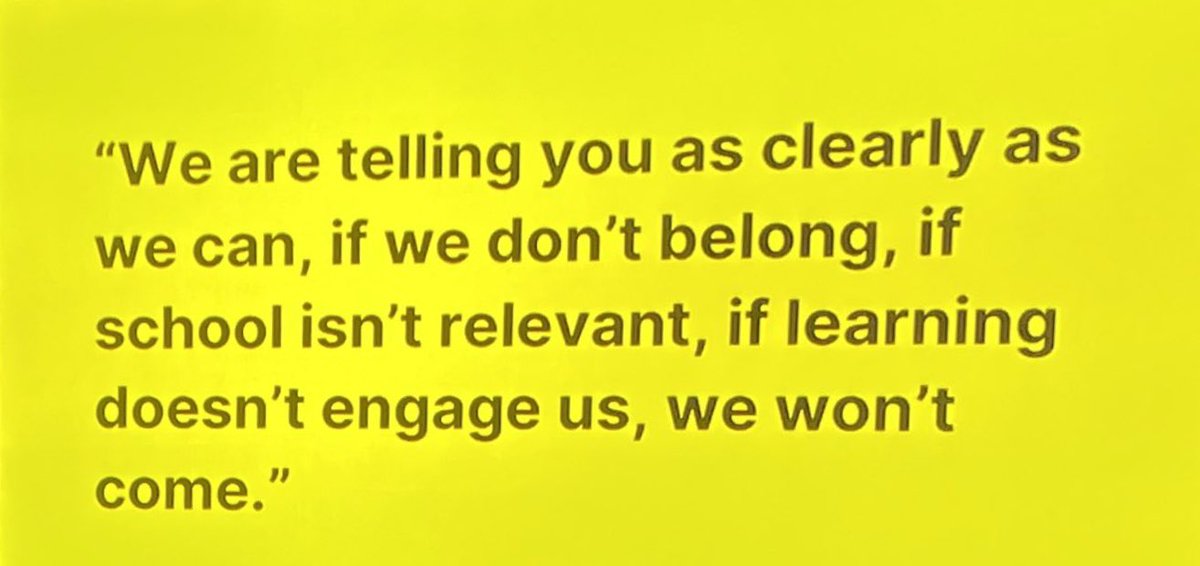 Listening to a panel of students from Atlanta Public Schools and they literally just said this in so many words. #futureoflearningisnow @Hewlett_Found @CarnegieFdn @TimothyKnowles_