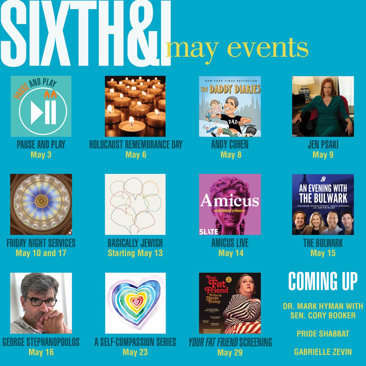 A quick look at everything happening at Sixth & I this month. Tickets: bit.ly/4b00TB4 @Andy @RobertGarcia @3G_DC @jrpsaki @karaswisher @PoliticsProse @Dahlialithwick @JVLast @SarahLongwell25 @gtconway3d @Timodc @GStephanopoulos @jmart @yrfatfriendfilm @JeanieFinlay