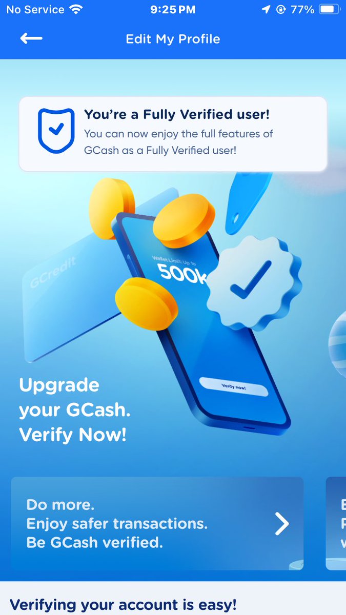 roseygrnm's tweet photo. @gcashofficial full of ****!!!
so after being re verified again, i received this delayed message advisory then upon checking the app, i need to update my profile and get re verified again!!!!! how may times do i have to go through this!! your system is clearly going down https://t.co/XthFb5u8ee