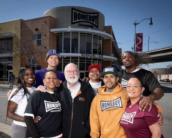 Congratulations to Fr. Greg Boyle, SJ, who will receive the Presidential Medal of Freedom, the nation's highest civilian honor, today at the White House. Fr. Boyle is the founder of @HomeboyInd, the world’s largest gang-intervention and rehabilitation program.