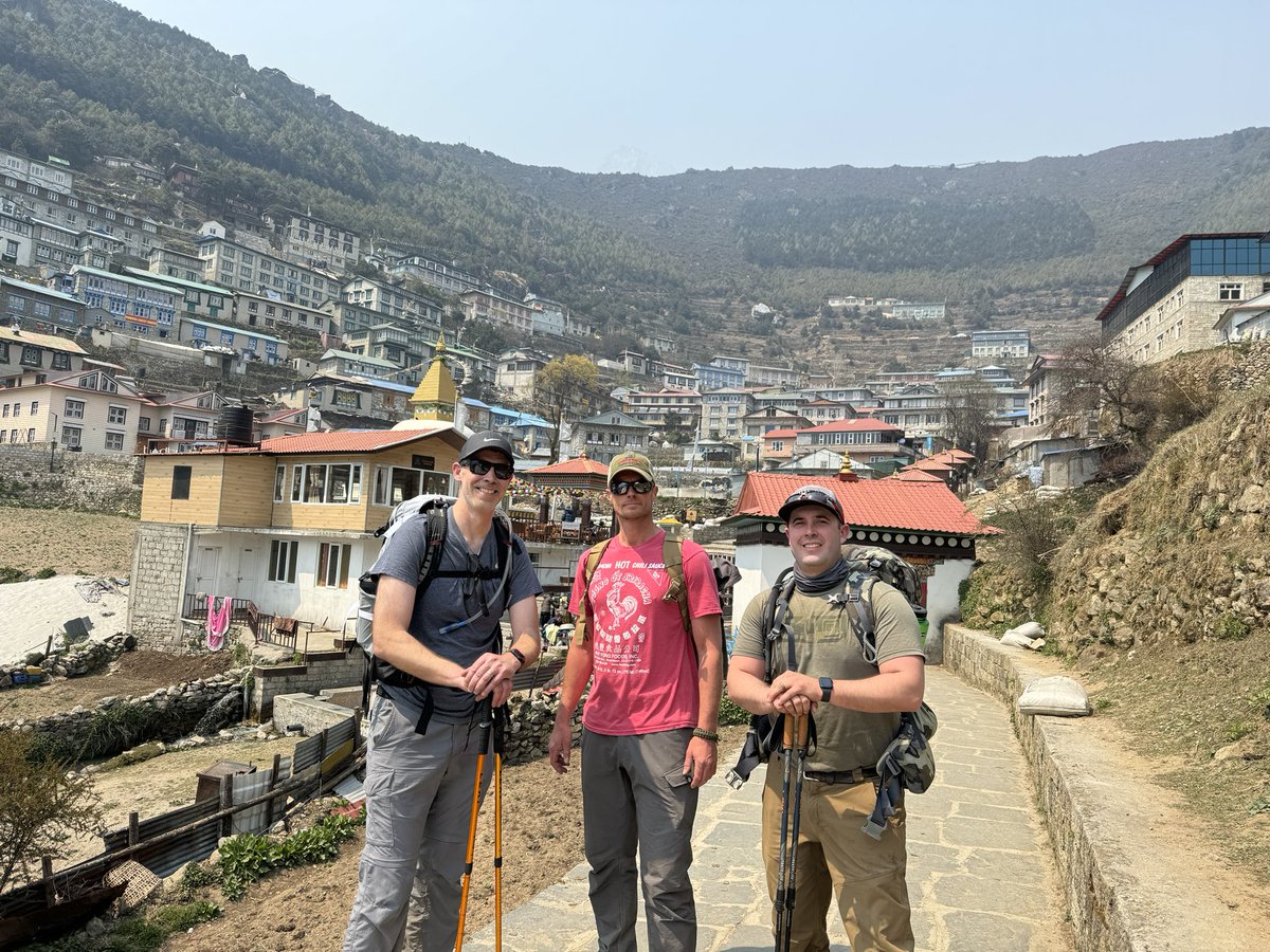 Everest base camp trek, day 2 of 11: Phakding to Namche Bazar.