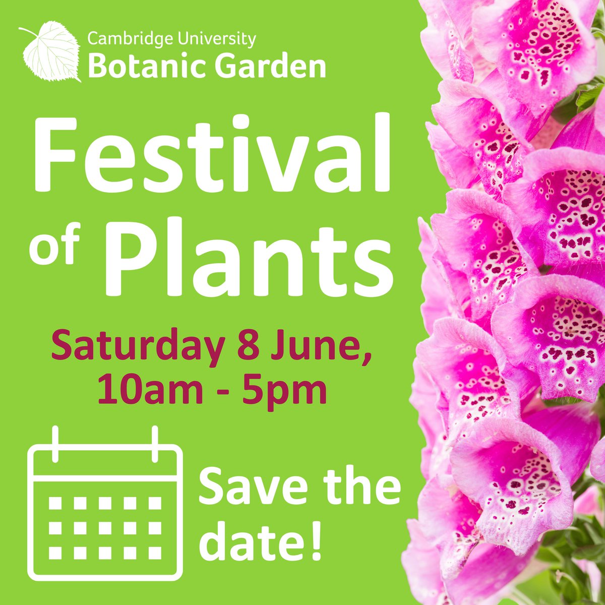 🌱It’s a month until our annual Festival of Plants! 🌷The festival celebrates the wonder of plants with the Garden in full bloom. Save the date & look out for exciting updates! 🌲Normal Garden admission applies, pay on the day or pre-book online. 🍄Kindly supported by @slcuplants