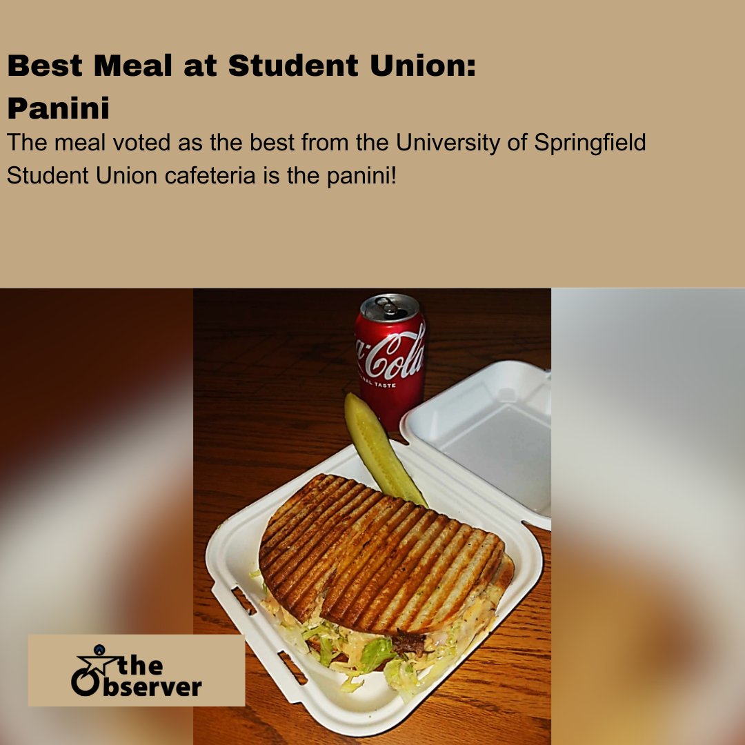uisobserver's tweet image. The meal voted as the best from the University of Springfield Student Union cafeteria is the panini!
#panini #uisedu #bestmeal #theuisobserver
Read more➡️uisobserver.com/?p=20682