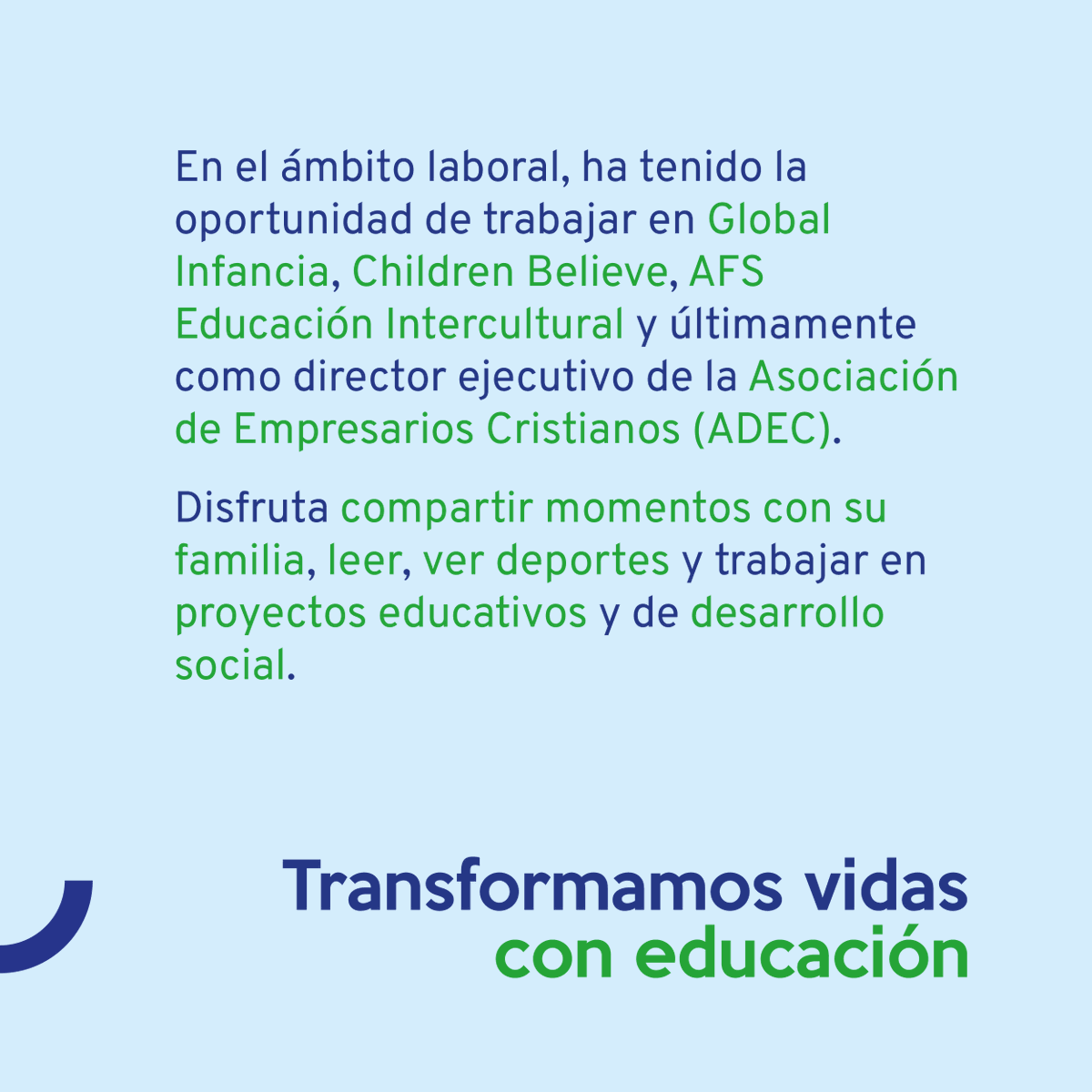 🎉 ¡Damos la bienvenida a Diego Martínez, nuevo director ejecutivo de Fundación Alda! 🙌 Estamos convencidos de que con su experiencia, pasión y liderazgo seguiremos transformando la vida de niñas, niños, adolescentes, jóvenes y sus comunidades con educación.