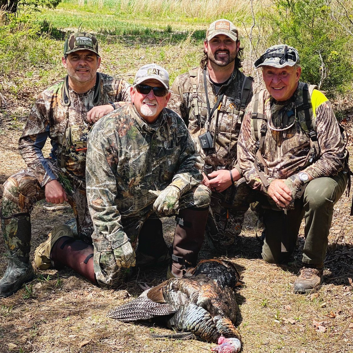 My boy @RhettAkins and I yelped one up for our buddy Steve on the W O Smith School of music charity hunt! Great hunt for a great cause awesome sharing the woods men! #turkeybefloppin #provendeadly #countrymusic