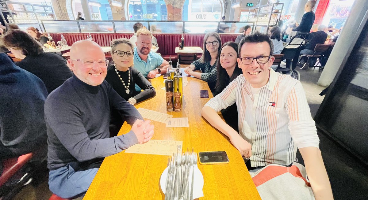 A great morning with @dhiscotland colleagues. Exploring partnership opportunities through data, digital, innovation & much more. Bringing together our knowledge of convening #wholesystems thinking & action 👍🏻 Followed by a quick lunch with @P_H_S_Official friends at #Sugo !