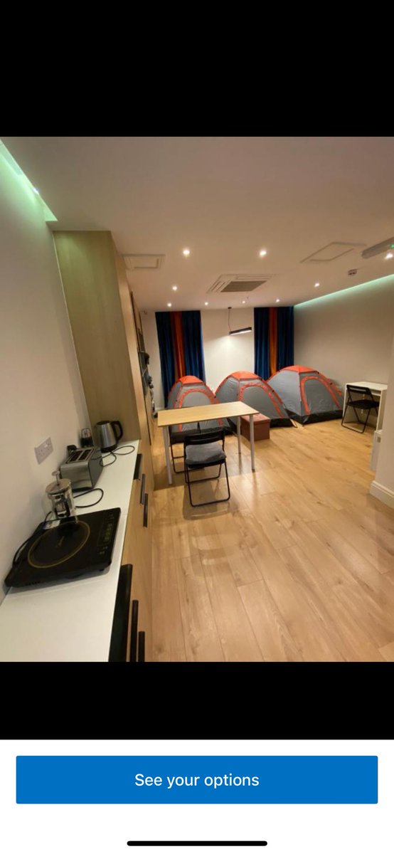 Searching for budget-friendly hotels in London truly is the Wild West. For a mere £68 a night, you can stay in a ‘luxury tent’ in someone’s Zone 1 living room…