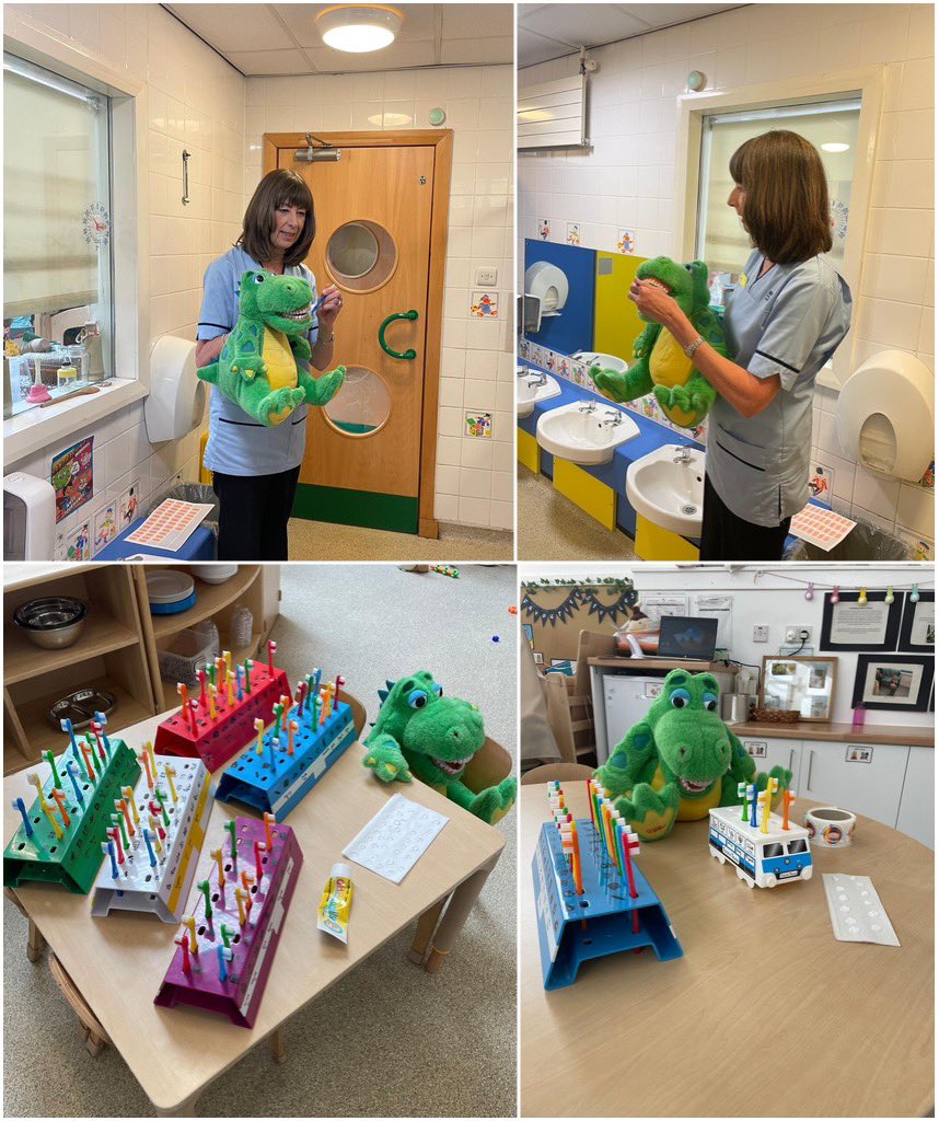 After a busy few days in Arran, Angela and Mr Snappy were back out visiting Heathfield nursery this morning and a visit to Space place nursery this afternoon to see how good everyone is at brushing their teeth.
#childsmile #oralheathimprovement #ayrshireandarran #toothbrushing