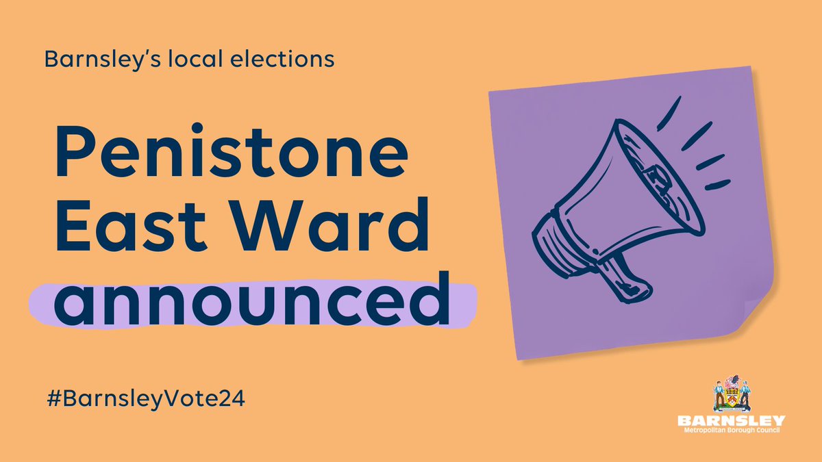 LOCAL ELECTIONS RESULT 📣 Penistone East Ward: John Roberts, Labour Party elected. Number of registered electors: 9,713 Total number of ballot papers received: 3,681 Turnout: 37.89% Full results are available at barnsley.gov.uk/LE24. #BarnsleyVote24