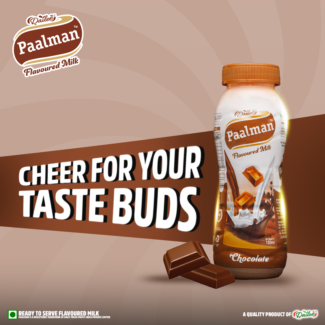 Where every drop is a cheer for your taste buds
.
.
.
.
#Paalman #chocolate #chocolateday #WorldChocolateDay #chocolatelove #Dailee #Tastethedailee #Daileefresh #chocolate #flavouredmilk