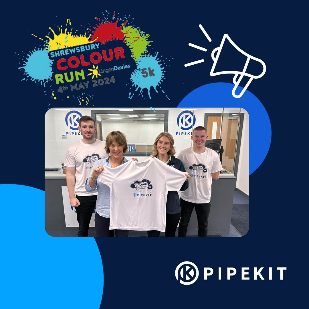 🌈Team @pipekit are Colour Running tomorrow! 🌈 We are proud to be sponsoring & participating in the colour run in aid of @Lingen Davies, we can't wait to be part of the day & the very important job of throwing paint! 💻Sponsor us ow.ly/59Vn50RvI7w #Pipekit #LingenDavies