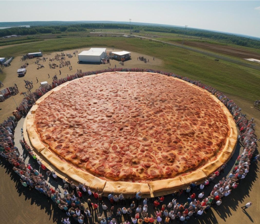 ServiceFastmail's tweet image. Did you know? The world&apos;s largest pizza ever made weighed over 26,000 pounds! What&apos;s your favorite pizza topping?&quot;