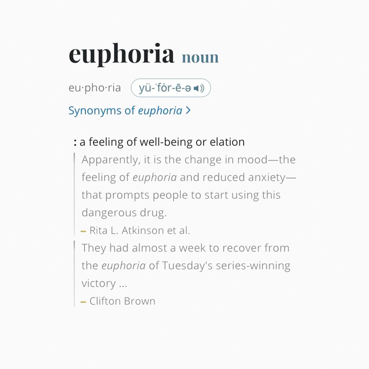 “They had almost a week to recover from the euphoria of Tuesday’s series-winning victory” - “Euphoria” dropped on Tuesday - “6:16 in LA” drops 3 days later…