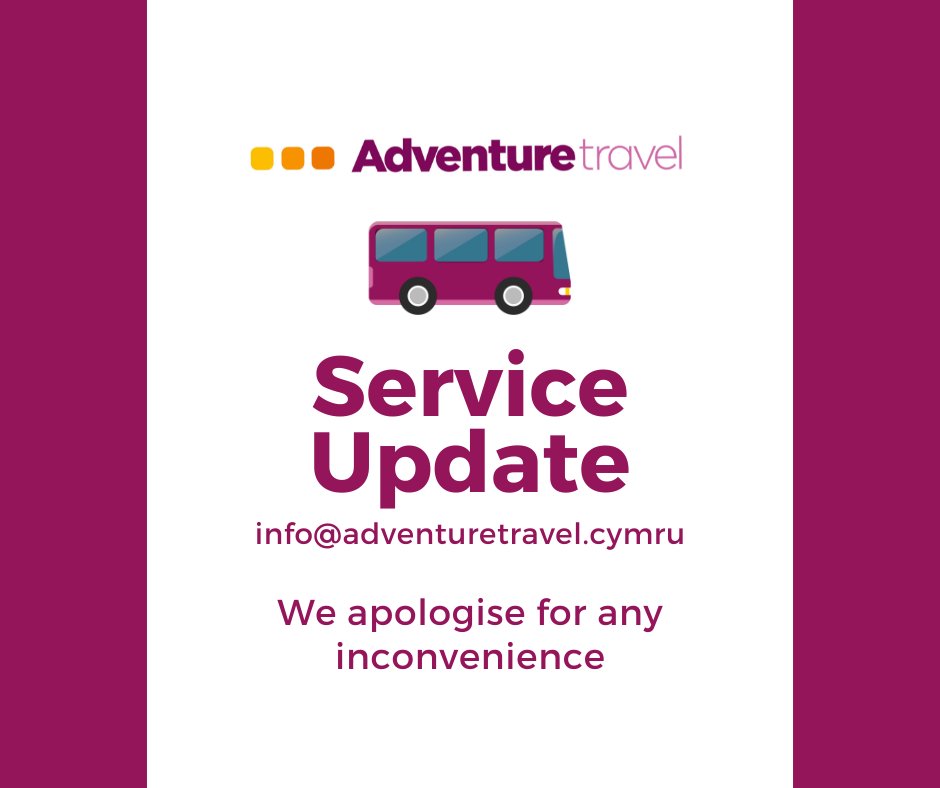 Please note service 24 Swansea bus station (14:25) to Morriston Hospital (15:17) is unable to run due to driver unavailability.