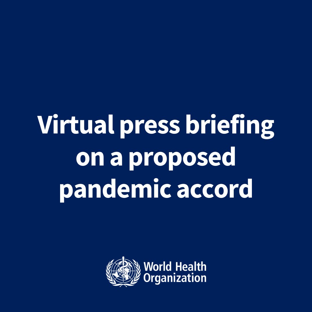 Watch an update on the ongoing negotiations on a proposed WHO convention, agreement or other international instrument on pandemic prevention, preparedness and response. The Co-chairs of the Intergovernmental Negotiating Body (INB) will provide a stocktake following this first…