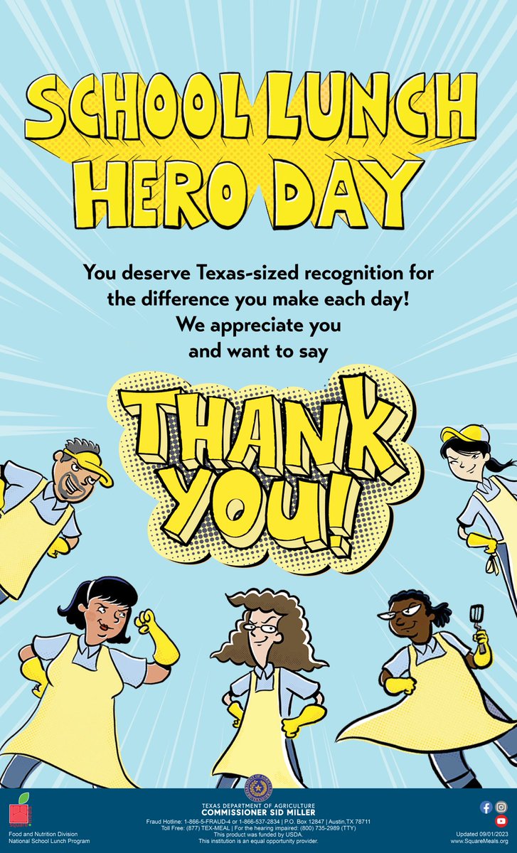 Happy School Lunch Hero Day to our very own ⁦@FSHISD⁩ you are appreciated for your passion in feeding our military kids! ⁦@jnovak_julie⁩ ⁦@DrGbates⁩