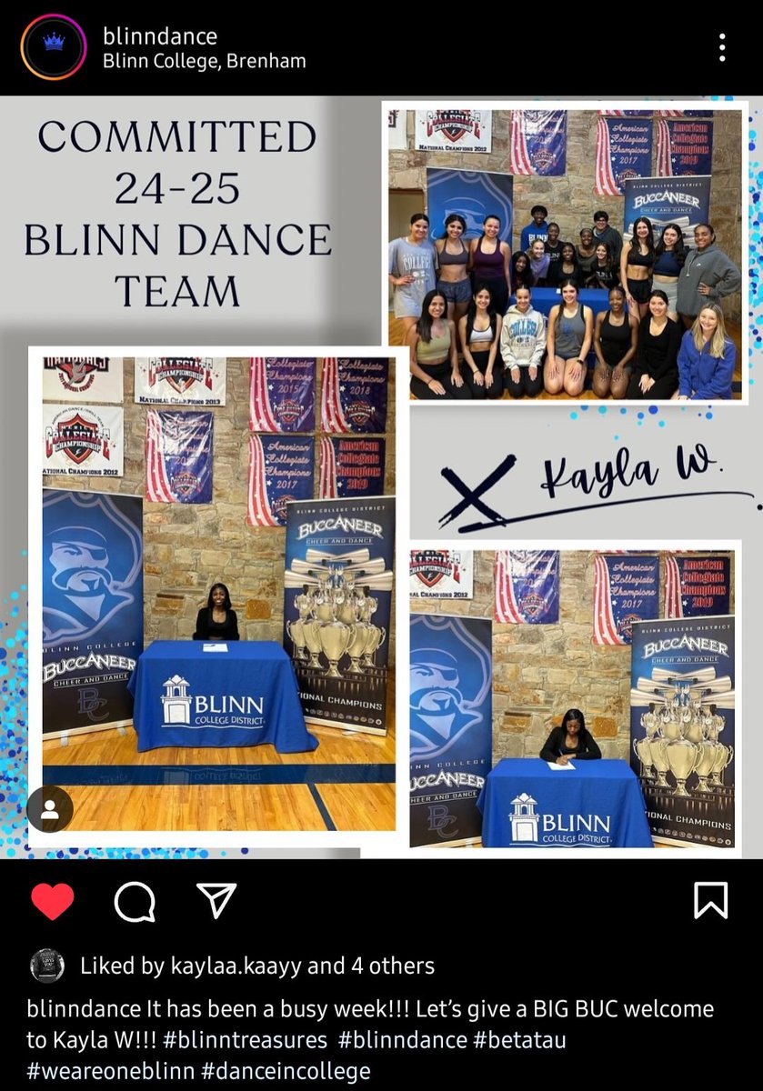 Congratulations to our Colonel Kayla for signing with @blinndanceteam for 24-25!! We're so proud of you! 💜🎊@HumbleISD_HHS #Wildcatdets #humbledance #protecttheH #signingday #Committed #blinntreasurers