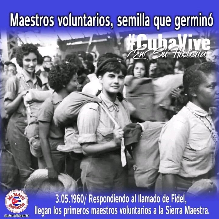 #FidelPorSiempre hace el llamado a la Campaña de Alfabetización en cada rincón de #Cuba y allí respondieron jóvenes, estudiantes y trabajadores. #CubaViveEnSuHistoria #LatirAvileño #LatirPorUn26Avileño #CepilVaPorMas