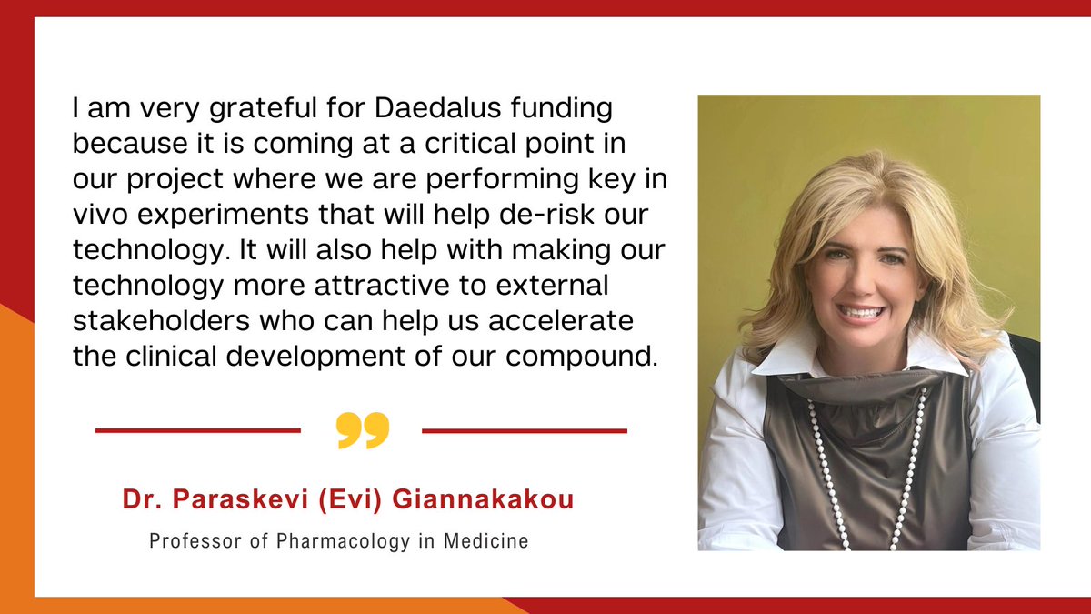 Dr. Evi Giannakakou and her team are developing a first-in-class dual AR-V7/AR-fl molecular glue degrader for prostate cancer treatment. @WCMDeptofMed