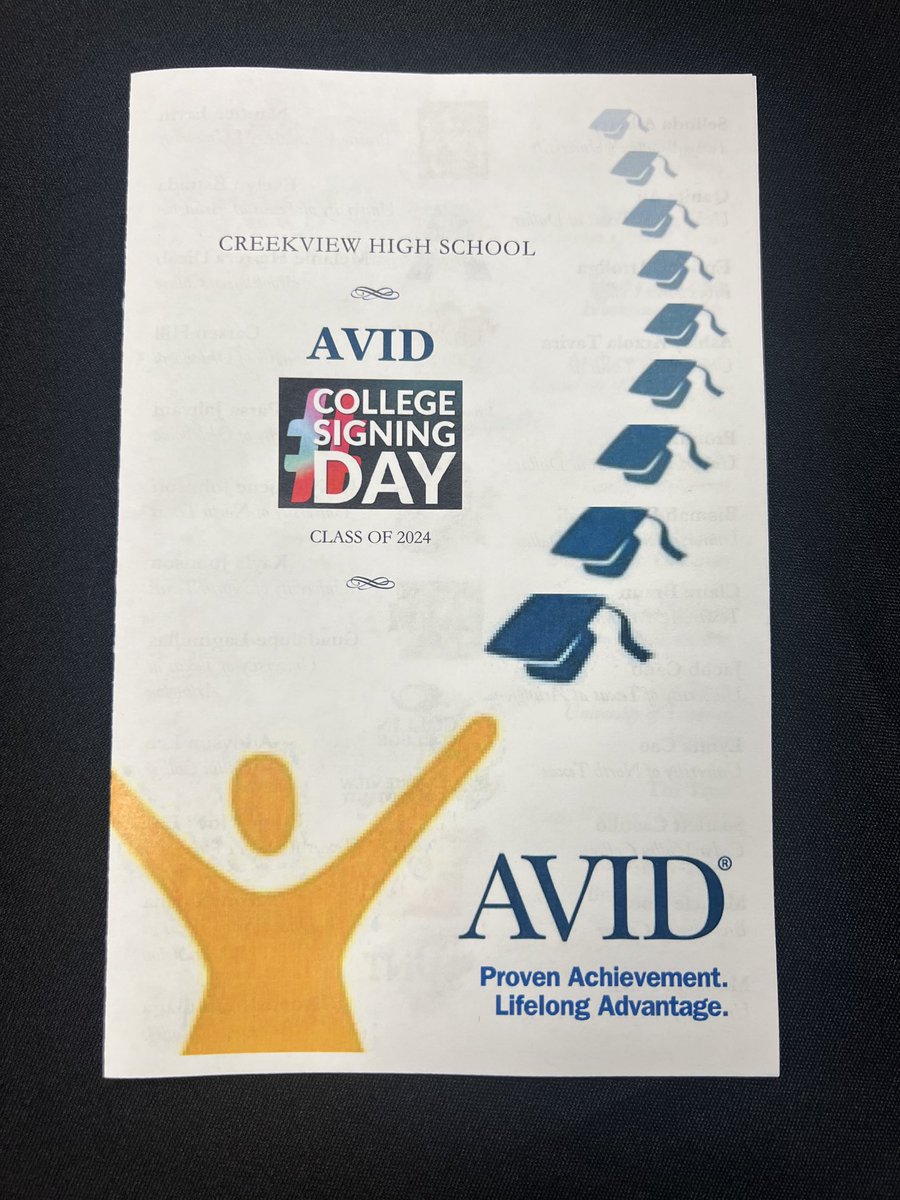 coachhyde79's tweet image. So excited to be here ⁦@CreekviewAVID⁩  for their AVID College Signing Day!  46 seniors, 100% graduating on time, 100% headed to college, and over 3.1 million dollars in scholarships and awards (and growing)!  #demolife ⁦@AVID4College⁩ ⁦⁦@CFBISD⁩ ⁦