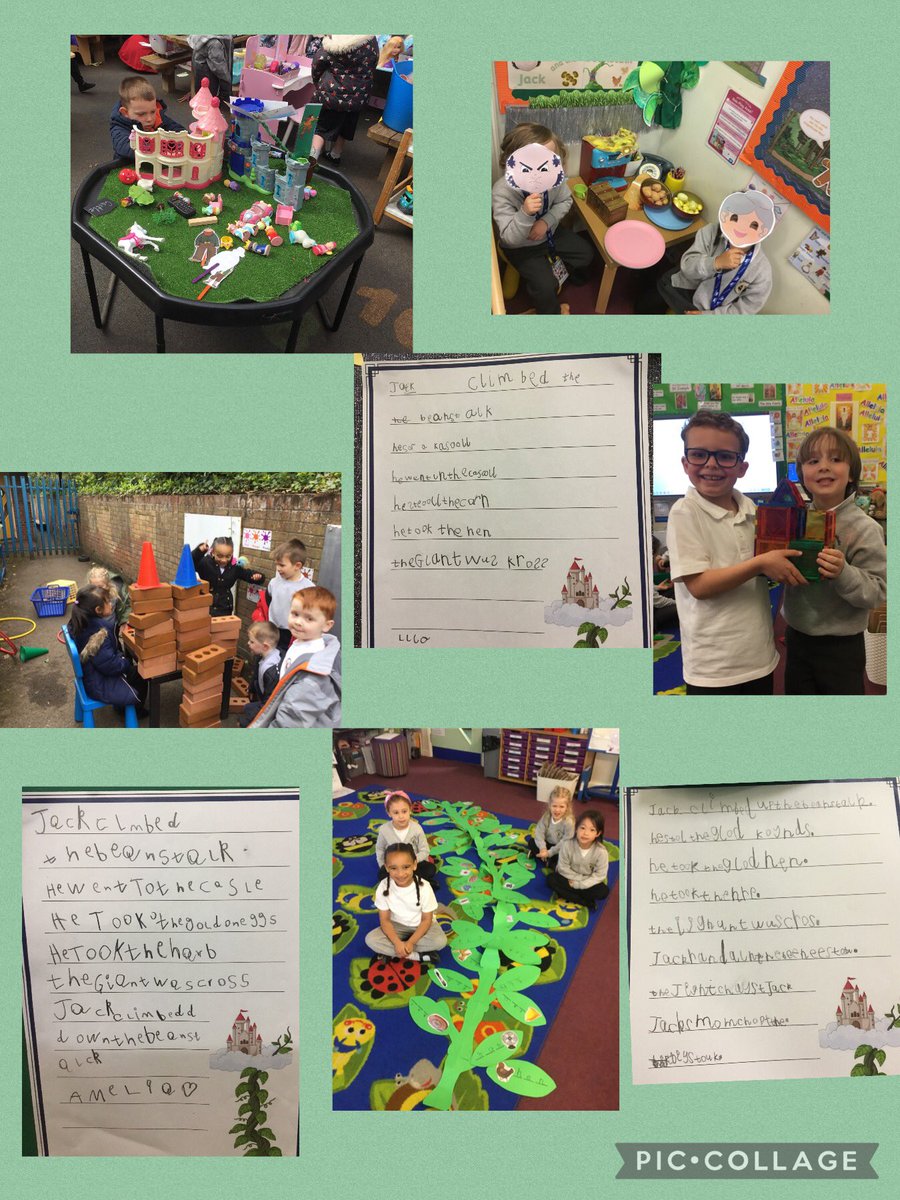 We have enjoyed retelling the story of Jack and the Beanstalk. Our beanstalks are starting to grow and I wonder if we will climb up like Jack! 🤩⭐️