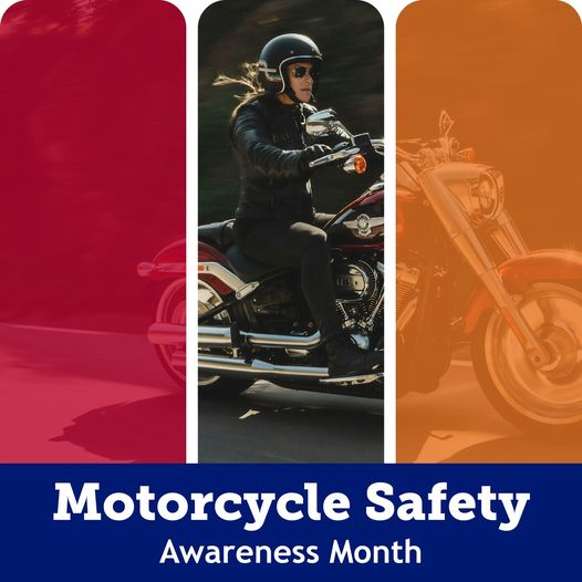 Shared from #CDOT

May is #MotorcycleSafetyAwarenessMonth! With motorcyclists hitting the road this summer, remember to give them extra space. In a collision with a car, they will always be on the losing side.
#MotorcycleSafety #ShareTheRoad