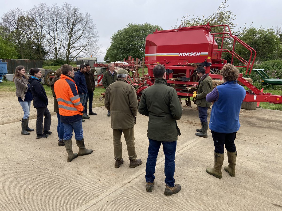 A great two days with our @ClieNFarms farmers, learning about their individual businesses’ approaches to climate & financial resilience. Thanks @BFC_Farming @HenryTyrrell8 @Cereals_Ana @Kingscrops 🚜