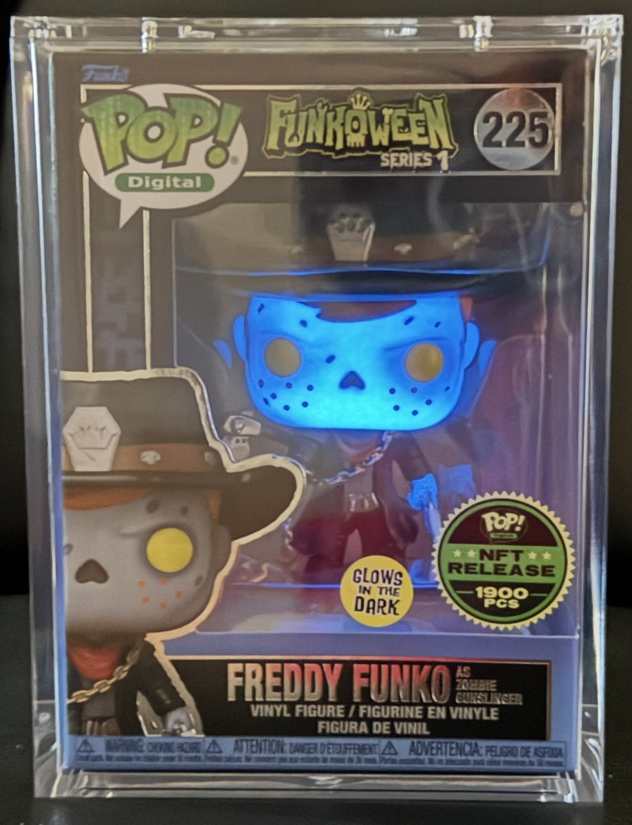 Sooo stoked!! Today’s early morning #MailCall is @OriginalFunko @Dropppio Funkoween NFT pops. OMG! They just keep getting better & better! I’m grateful to have received my grail Freddy Funko as Zombie Samurai & Zombie Gunslinger. The glow & molds are sooo clean! Fantastic job! 🔥