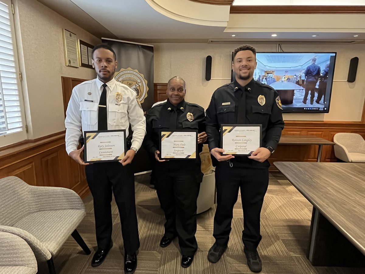 Harris-Stowe proudly congratulates Public Safety Officers Rory Johnson, Mary Dale, and Ronson Longley on their well-deserved promotions. Thank you for all that you do!