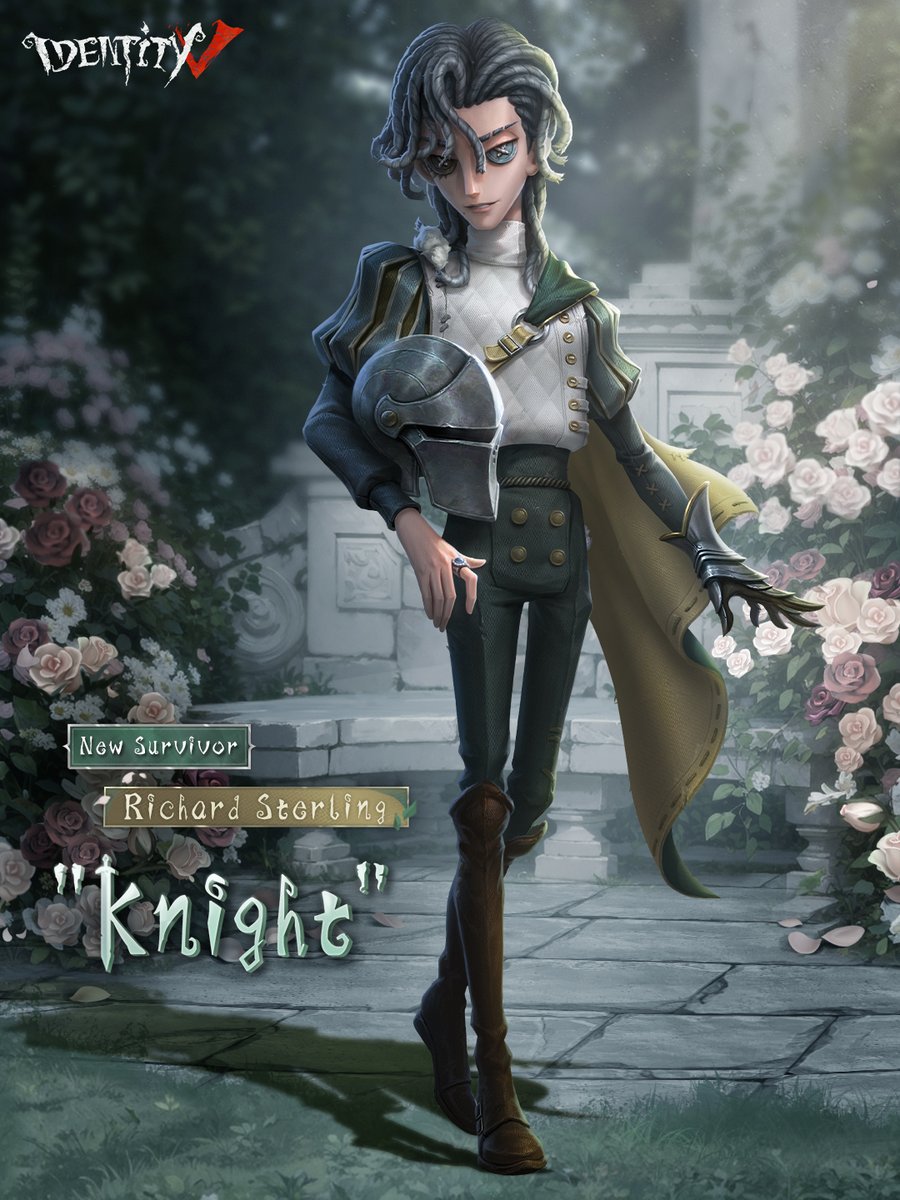 Dear Visitors,
What significance does the helmet he carries hold for him? What lies beneath his gentle and refined exterior?
The new Survivor 'Knight' Richard Sterling will be available in the latter half of the year!
#IdentityV