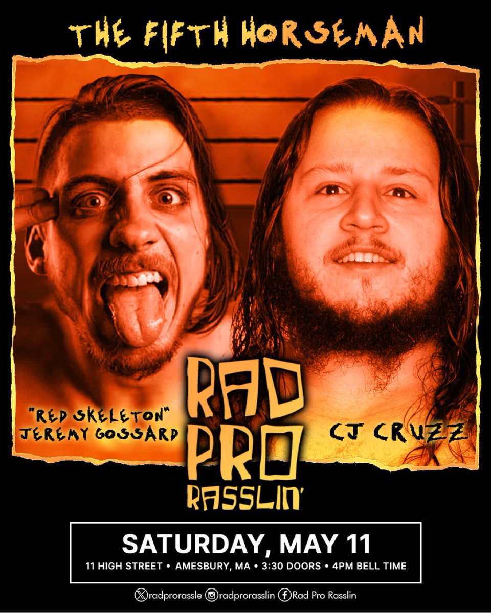 🚨ONE FREE TICKET LEFT🚨 Add the code to your order for a massive discount! MAIN EVENT @IAMMORTAR vs @ThePrizeCityOG Two wrestlers who started together, got noticed together, and lead two very different paths. You need to see this match! RadProRasslin.com