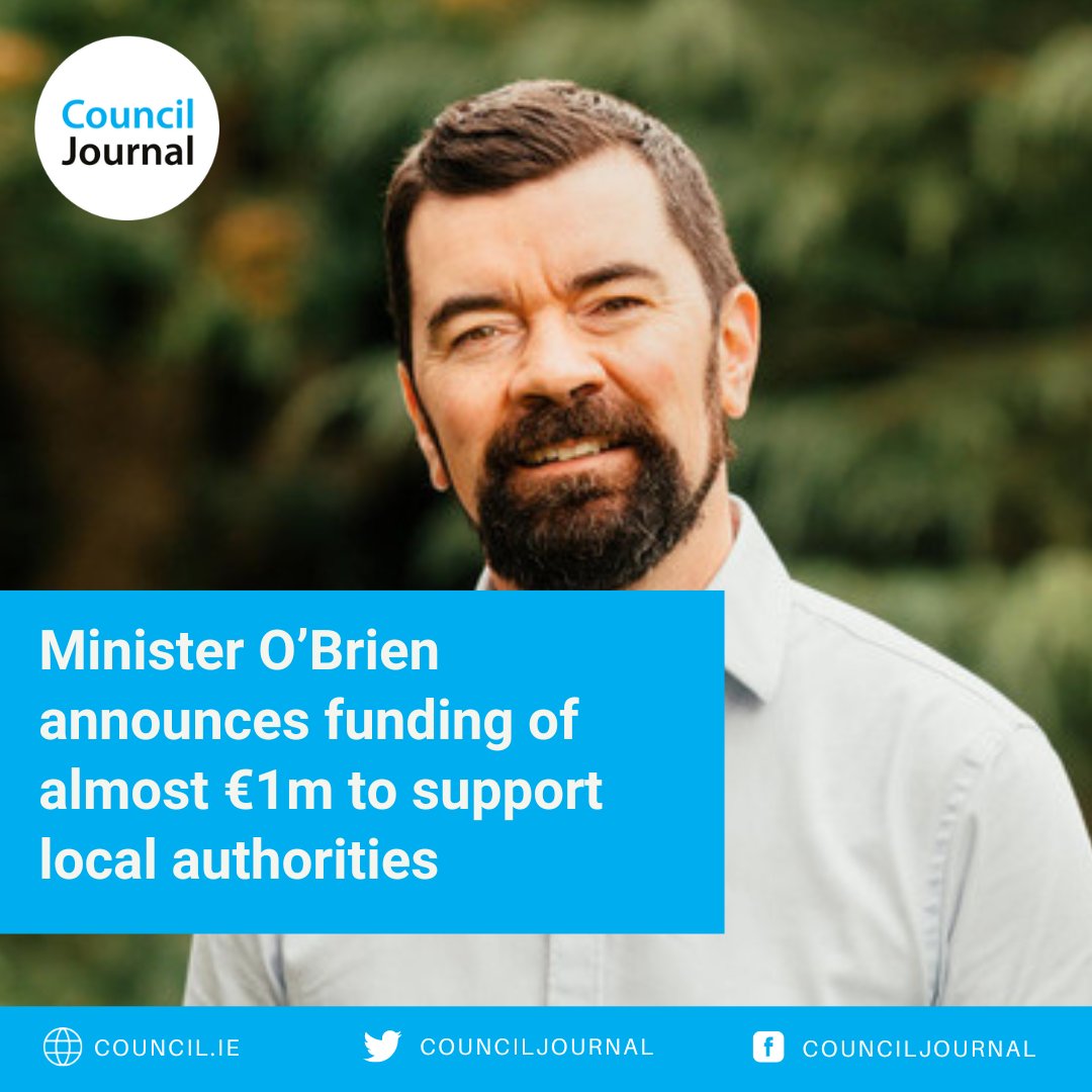 Minister O’Brien announces funding of almost €1m to support local authorities Read more: council.ie/minister-obrie… #localcommunity #communityfunding #localgovernment