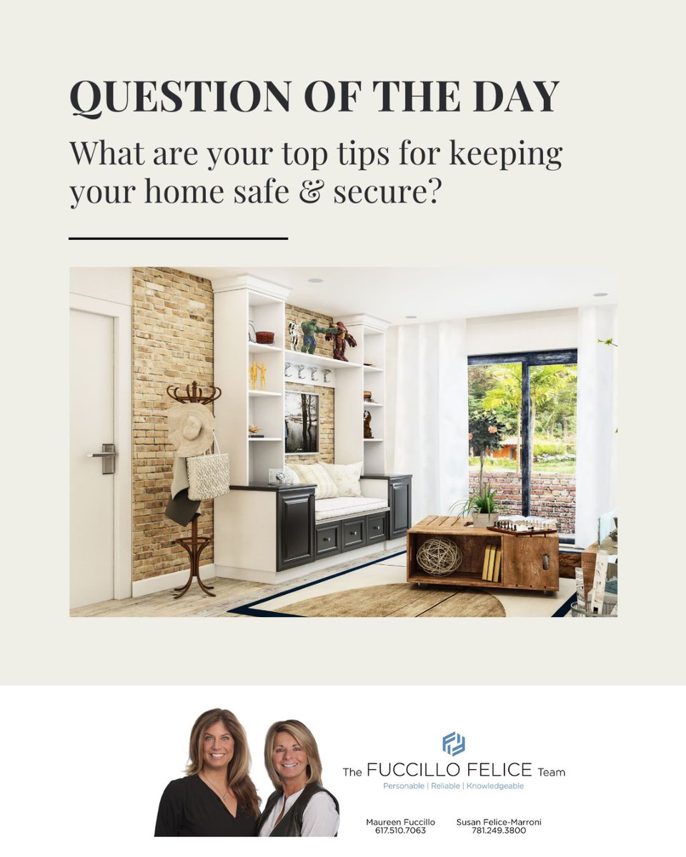 Keeping your home safe is crucial! What are your top tips for keeping your space safe and secure? 

Whether it's installing smart locks or setting up a robust security system, share your insights!

#homesafety #homesecurity #securehome #safehome #safetytips #fuccillofeliceteam