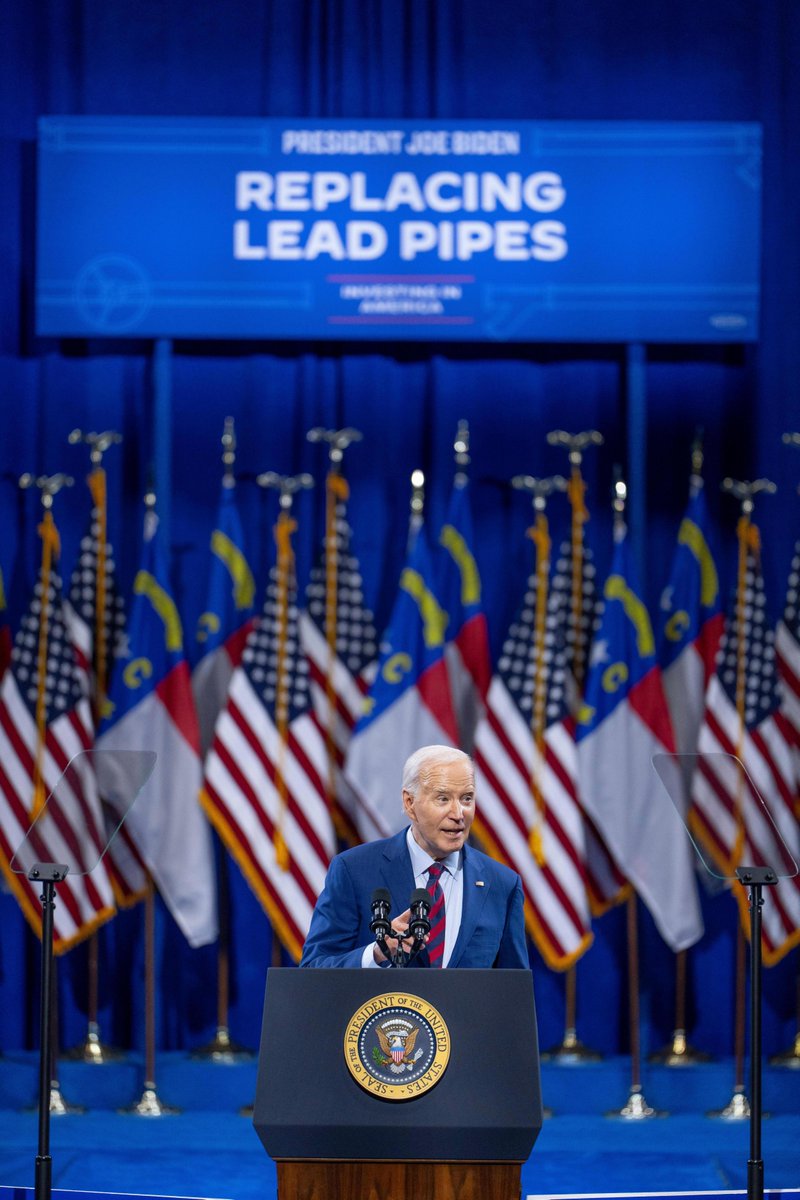 There is no safe level of lead exposure. And the only way forward is to replace every lead pipe in America. That’s why Kamala and I are making sure our Administration is the first ever to set out to do it.