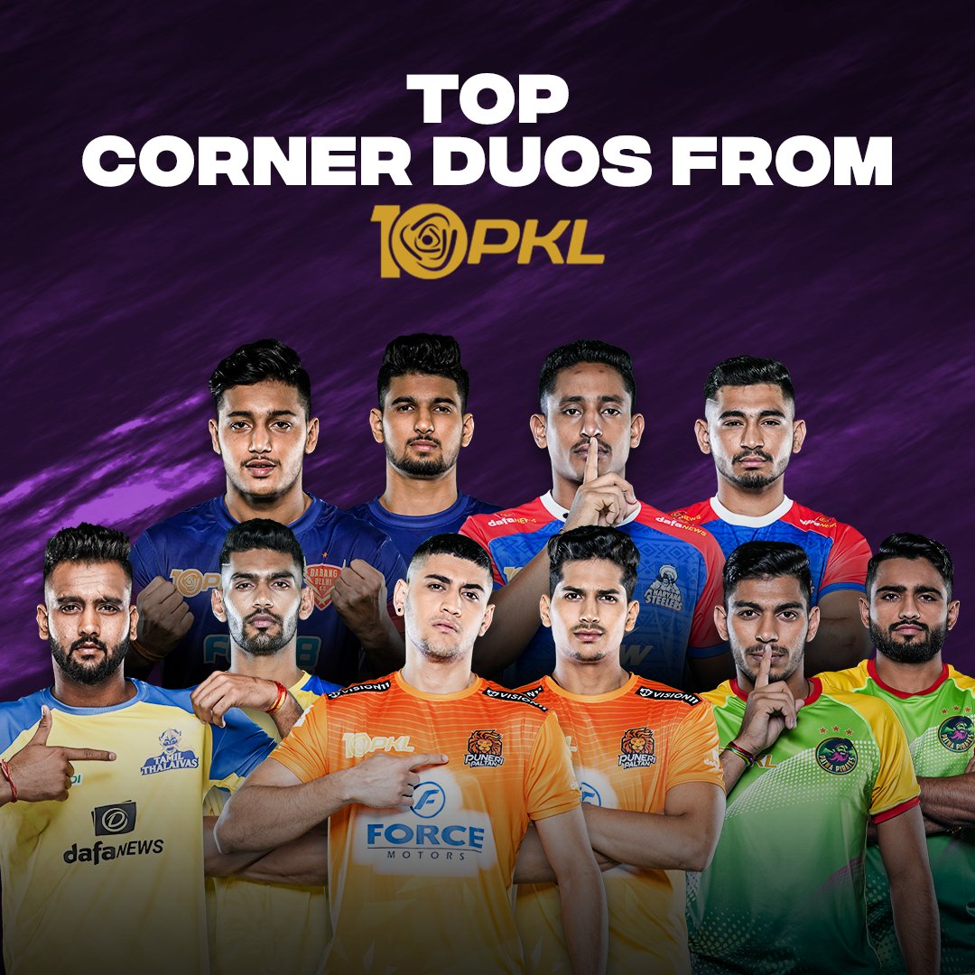 Cornered every raider, one at a time 💥 

Find out the top corner duos from Season 10 👉 prokabaddi.com/news/top-corne… 

#ProKabaddiLeague #ProKabaddi #PKL