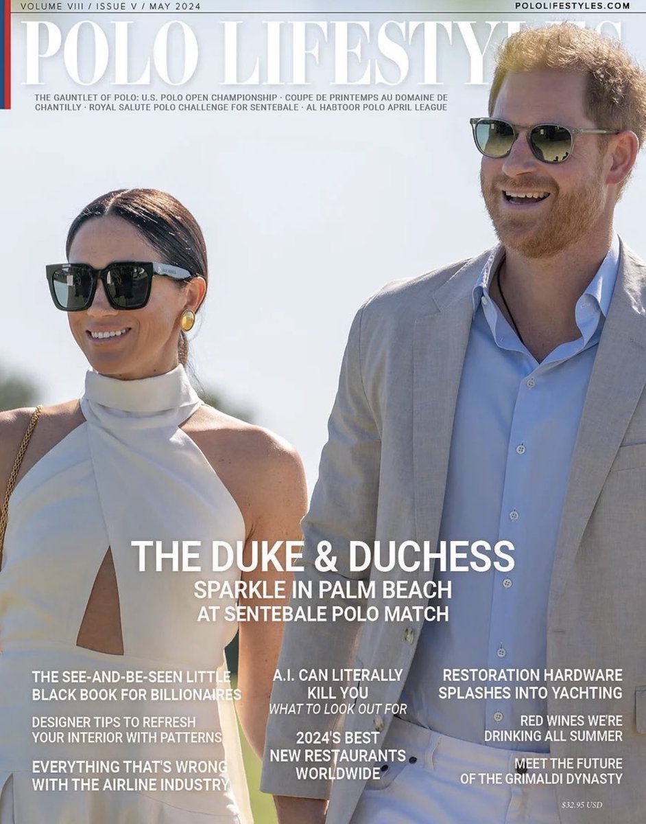 What a beautiful cover of #PrinceHarryandPrincnessofSussex in #Pololifestyles 🔥🔥🔥🔥🔥🔥🔥🔥