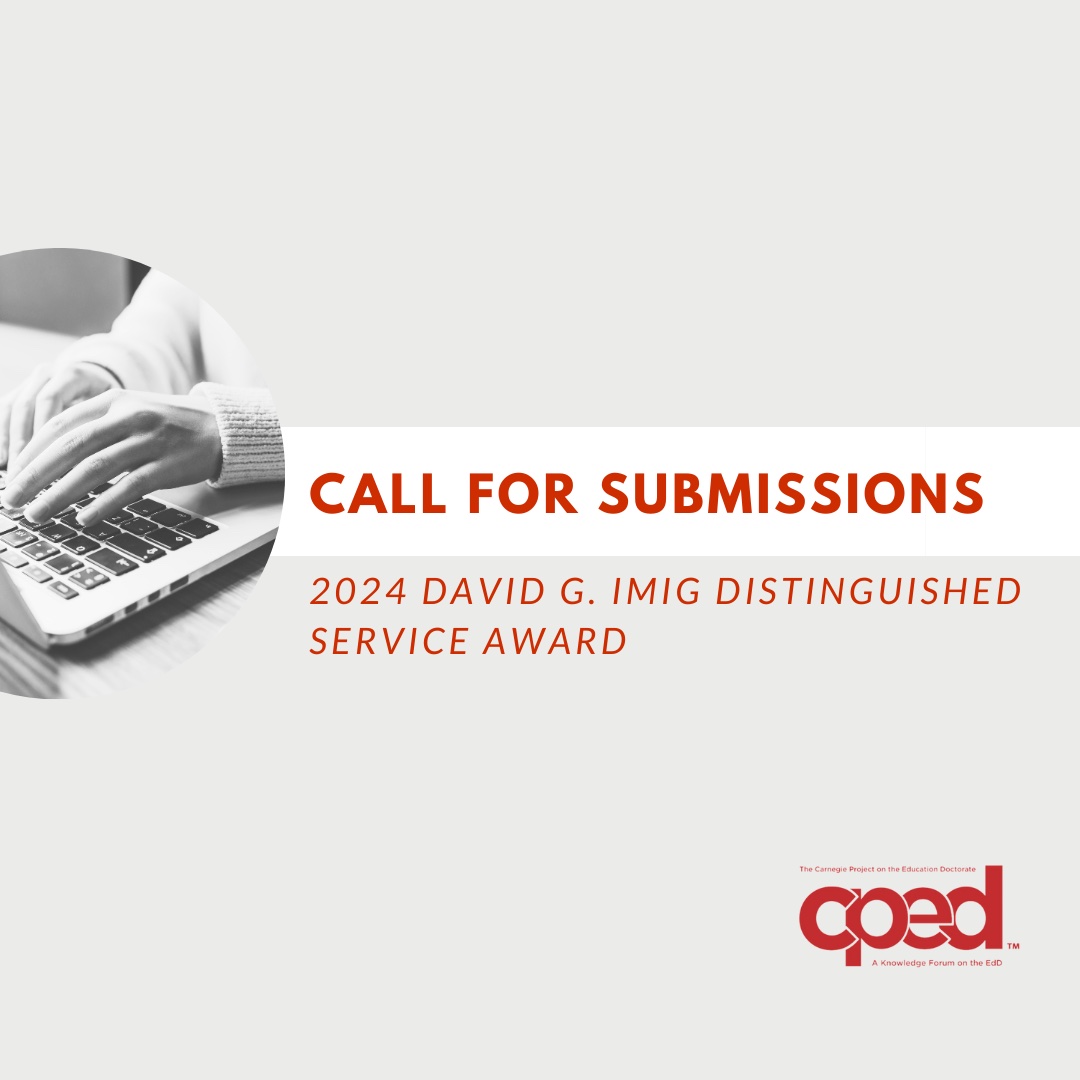 CPED is now accepting submissions from member institutions for the 2024 outstanding David G. Imig Award. Learn more here: cped.org/david-g--imig-…