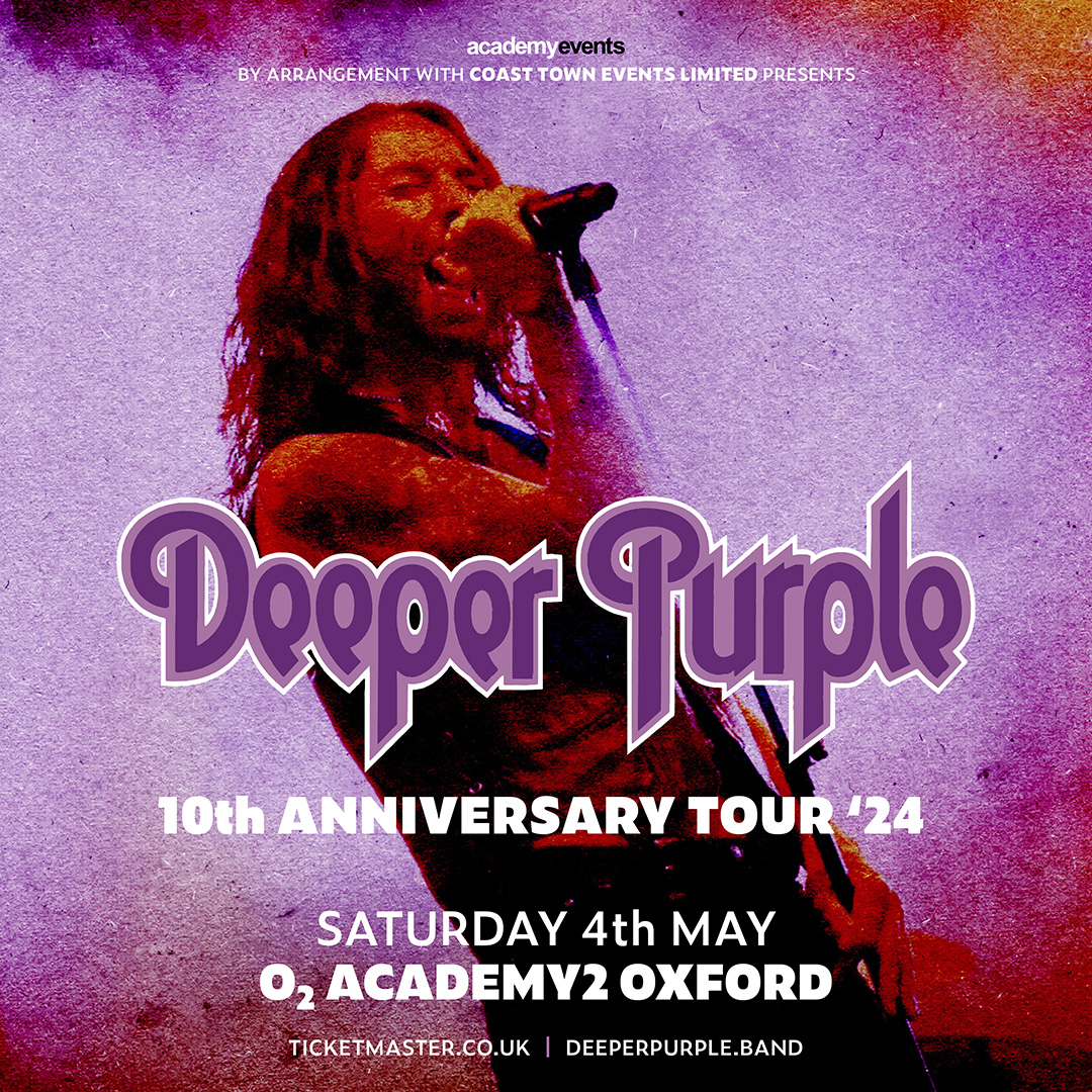 Can't wait for Deeper Purple to play all the hits tonight on their 10th Anniversary Tour 🎸Doors at 6:30pm. Our usual security measures are in place - no bags bigger than A4 - please check our pinned tweet for details 🙏