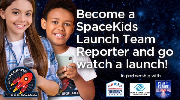 Calling parents of young explorers ages 8-12 — give your child the chance of a lifetime!
Enter to win a trip for two from @spacekidsglobal  to visit @blueorigin's Rocket Park and @NASA's Kennedy Space Center in Florida! (1/2)