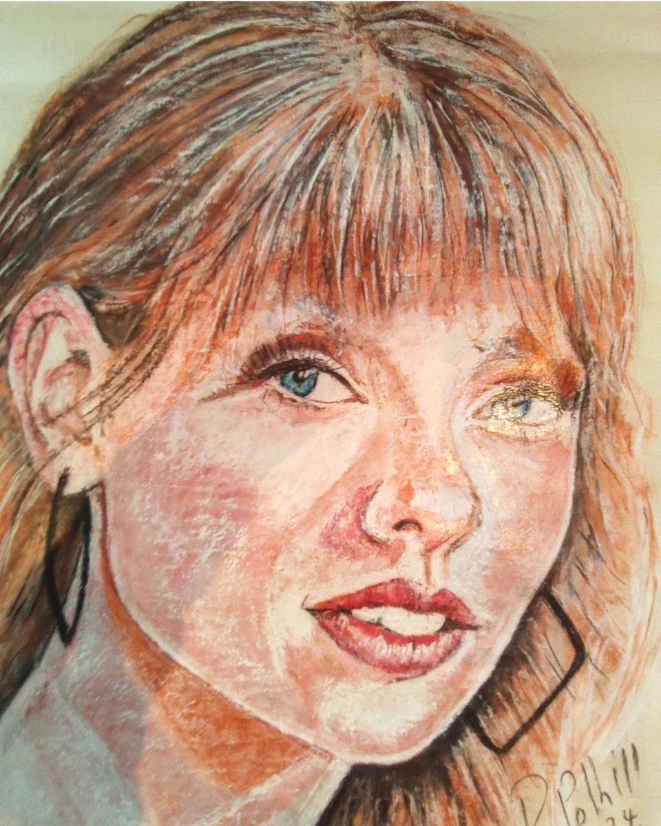 Taylor swift portrait by Raymond Polhill chalk pastel 
#TaylorSwift    #TaylorSwiftErasTour #popmusic #capitalradio #nationalportraitgallery #nationalgallery #mallgalleries #royalacademyofarts #americanelections #America #musicicons